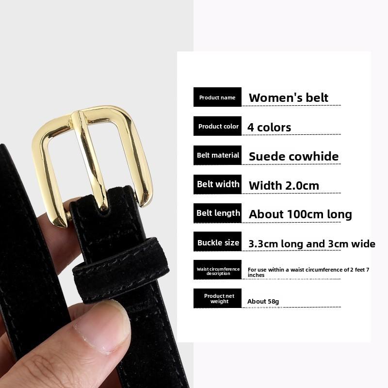 Women Leather Belt With Alloy Buckle For Business And Casual Wear