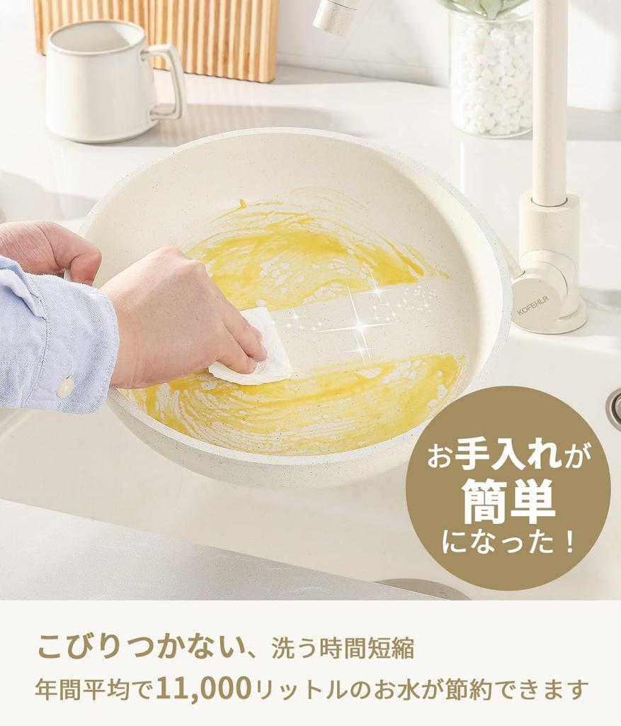 Сковорода CAROTE из 5 предметов, 2 предмета, для хранения, пожаротушения, PFOA, PFOS, съемная, одинарная, для жизни, сковорода, мраморная, гладкая, легко помещается в духовку, бежевая серия, срок службы один год