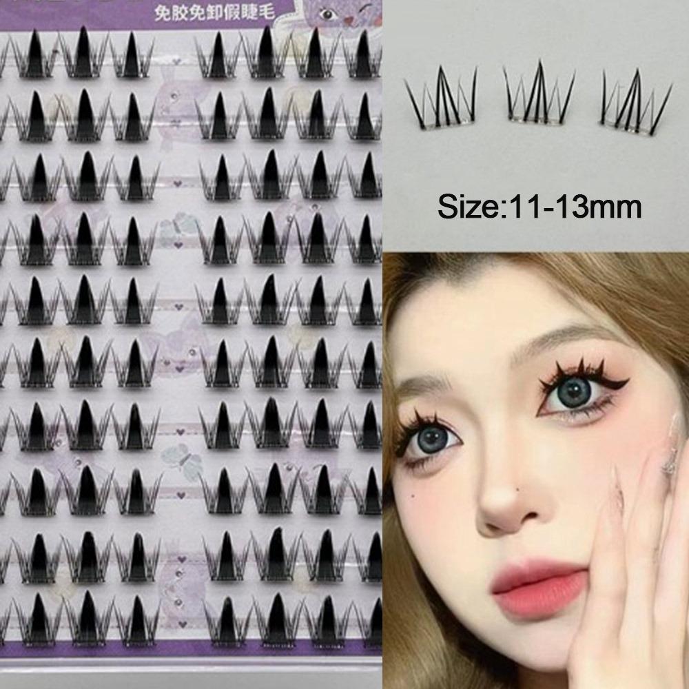 Многоразовые пучковые ресницы 10 рядов Мягкие пучки ресниц как у айдола Новые самоклеящиеся ресницы