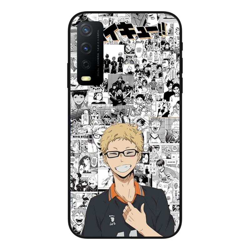 Haikyuu Kei Tsukishima Phone Case For VIVO Y95 Y93 Y31 Y20 V19 V17 V15 Pro X60 NEX Soft Black Phone Cover