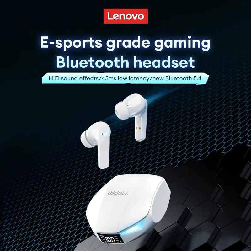 Оригинальные беспроводные наушники Lenovo XT53, обновленные наушники Bluetooth 5.4, игровая гарнитура с низкой задержкой и шумоподавлением, светодиодные наушники-вкладыши, новые