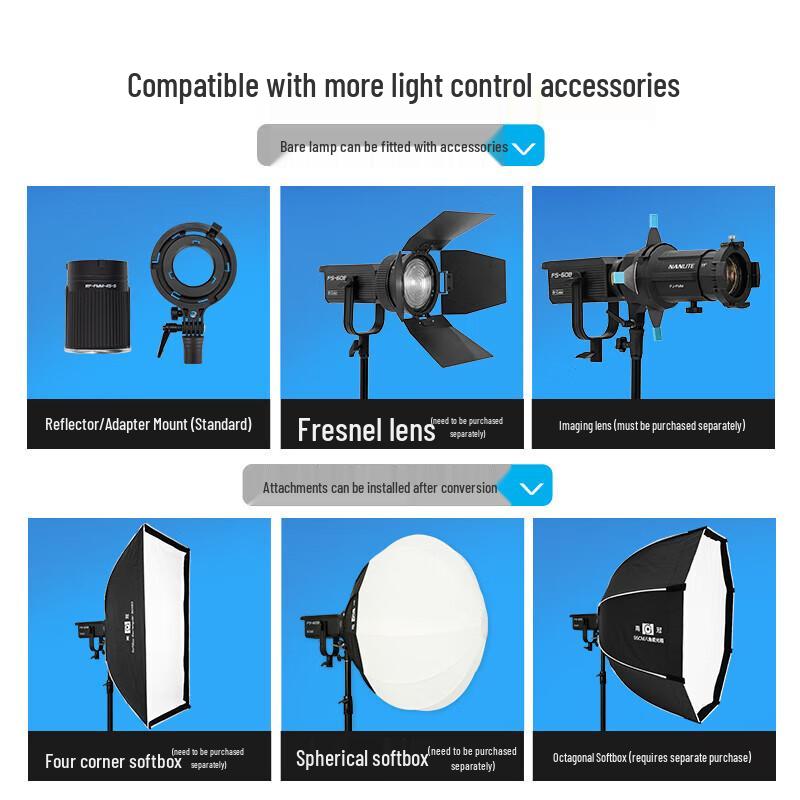 Nanguan FS-60B Bi-color Professional LED Photography Light