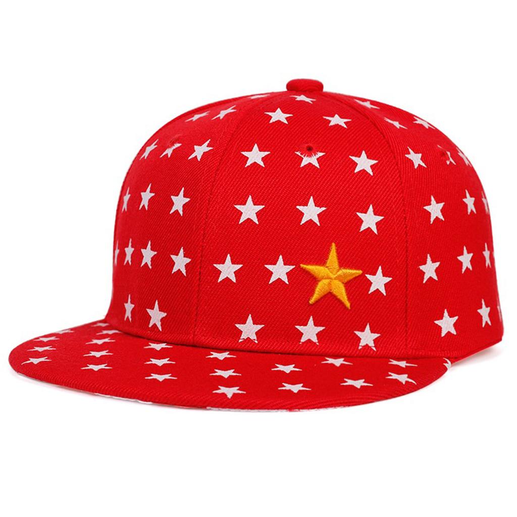 Children Pentagram Embroidery Graffiti Printing Cotton Baseball Hat Boys and Girls Spring and Autumn Casual Hats Fashion Hip Hop Caps Snapback Cap
