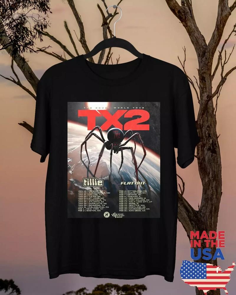 The Cruel World Tour 2025 TX2 Singer T Shirt Full Size S-5XL M481 Unisex T-Shirt
