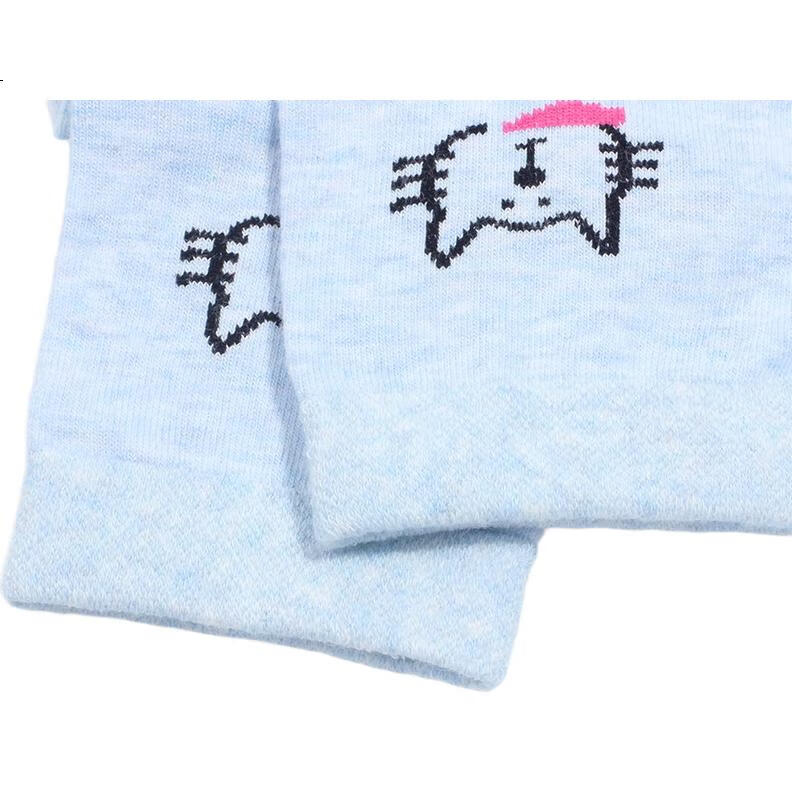 LangSha Women's Pure Cotton Fashionable Spring And Summer Socks, Yarn Short Socks, Mid-Calf Cute All-Cotton Socks