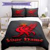 Liverpool Customize Your Name Bedding Set Perfect for Bedrooms Breathable Duvet Cover Home Decor Best for Christmas