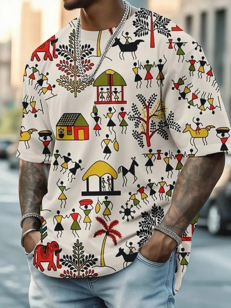 Мужские футболки с забавными животными и 3D-принтом, футболки с короткими рукавами, топы, рубашки с круглым вырезом, летняя повседневная мужская одежда, одежда