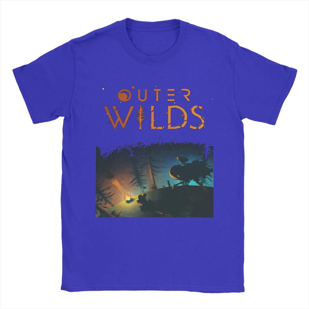 Мужская футболка Игра Outer Wilds Футболки Модные Летняя Футболка Y2K Ретро Хлопковая Одежда Подарок на День Рождения
