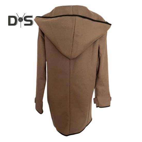 Женское пальто одного цвета, свободное, на одной пуговице, толстое, теплое, с длинными рукавами, свободное шерстяное пальто с капюшоном, женская зимняя верхняя одежда