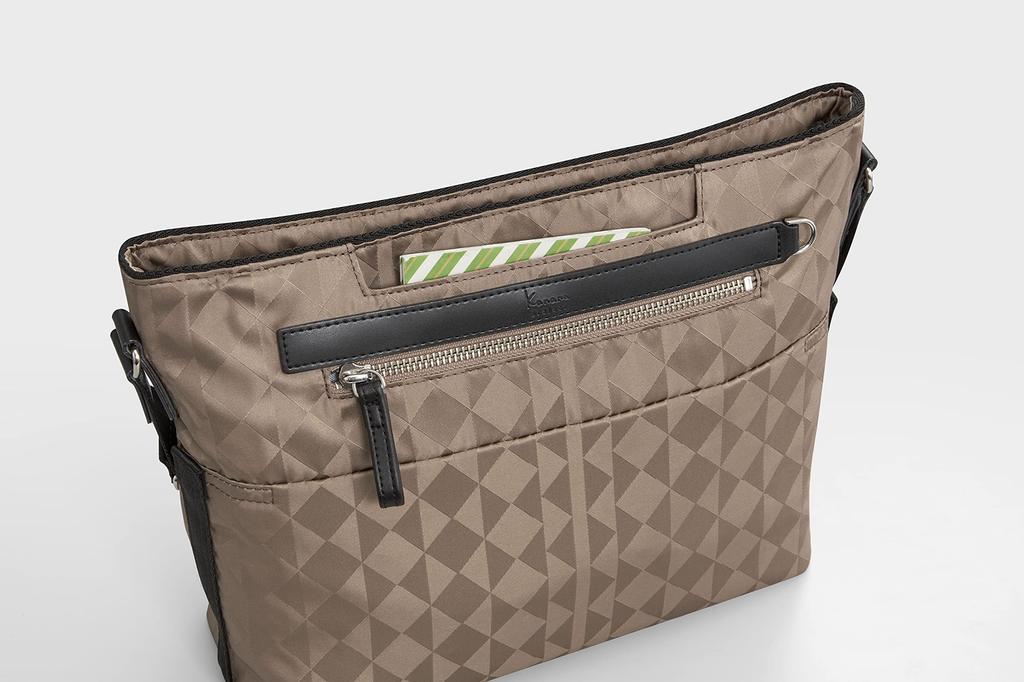 Сумка через плечо Kanana Monogram 2-й антибактериальный карман с замком безопасности 67341 Серый [Kanana Project] Женская