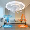 Newest Ceiling Fans Light 360° Moving Head Fan with Remote Control Led Ceiling Lamp for Living Room Dining Room Bedroom Hot