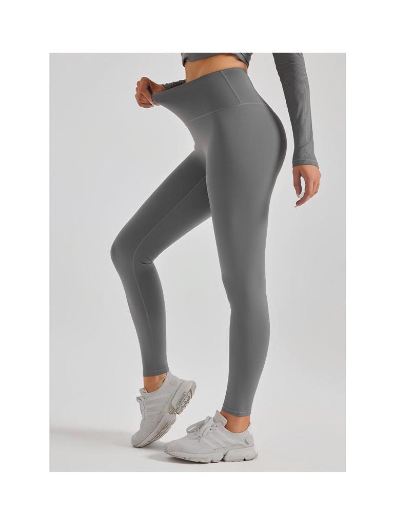 European Size Women's Plus Peach Yoga Pants - Elastic, Tight-Fitting, No Lines, Perfect for Running and Fitness