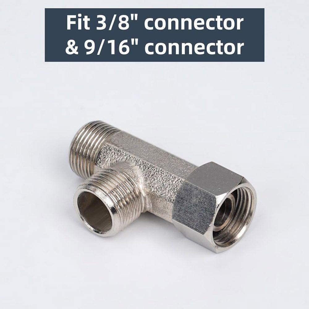 Durable T Valve Adapter Connector Brass Toilet Seat Bidet Attachment