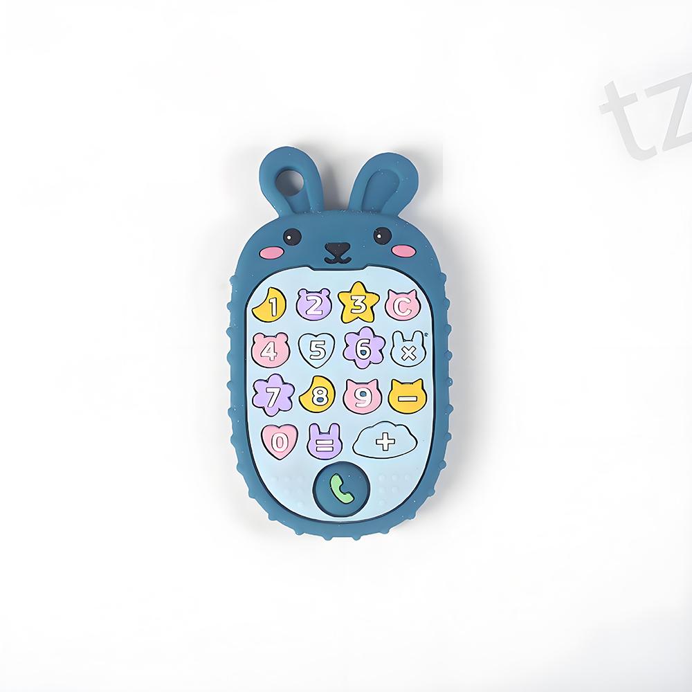 Новый прорезыватель для зубов в форме мобильного телефона Силиконовый прорезыватель Игрушка для прорезывания зубов Детская сенсорная развивающая игрушка Набор подарков для малыша