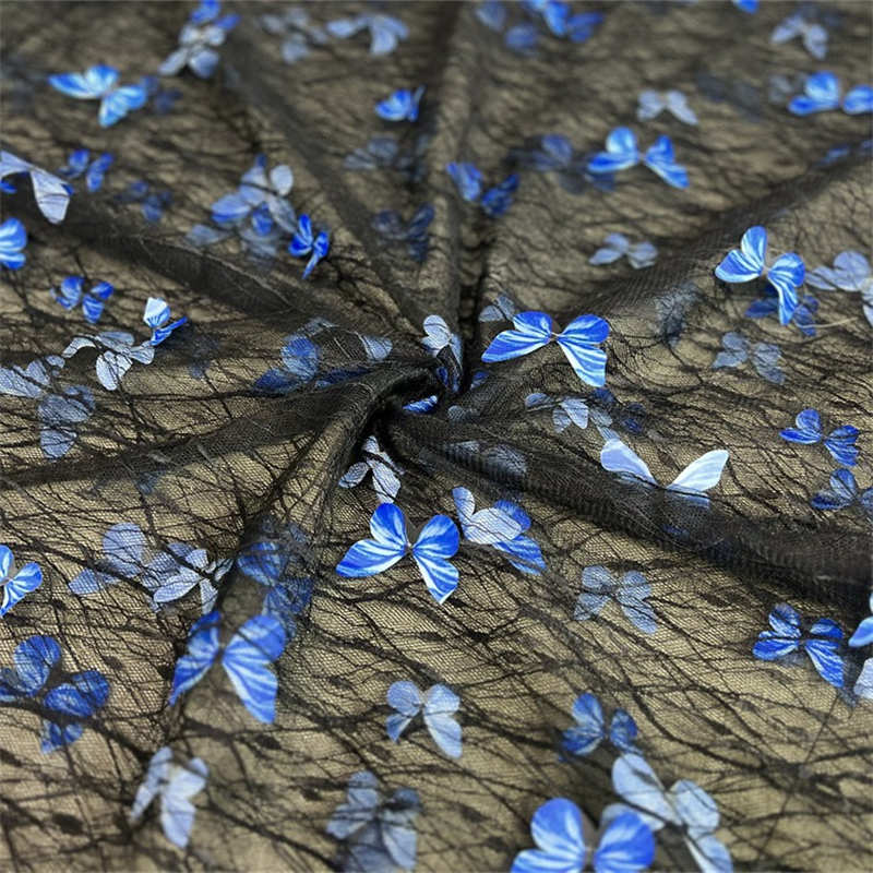 Сделай сам кружево лазерная бабочка трехмерная вышивка кружевная ткань сетка бабочка вышитая ткань сетчатая ткань