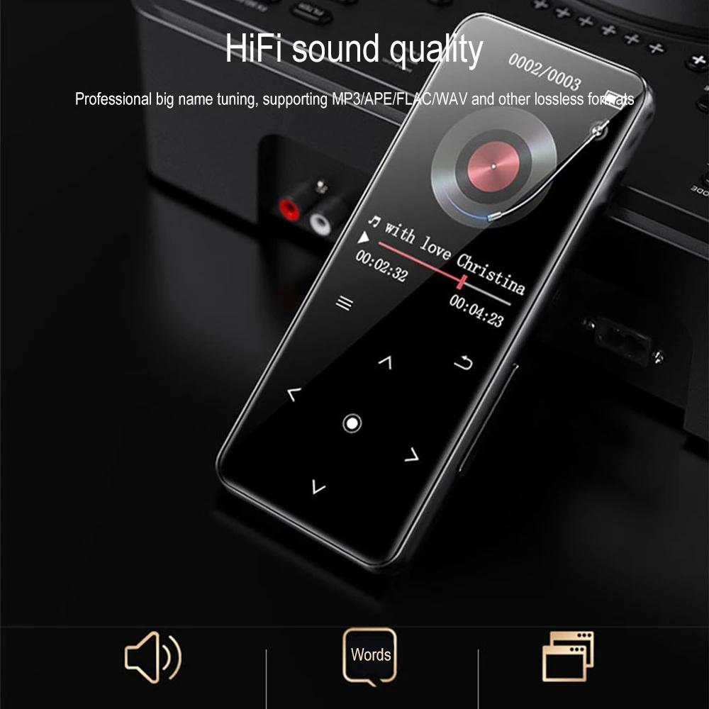 2025 Новый MP3-плеер Bluetooth 5.0 MP4-плеер HiFi Lossless Music Player Портативный аудиоплеер Walkman с FM/электронной книгой/диктофоном/Mp3