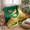 Norwich City Custom Name Text Flannel Blanket Soccer Logo Personalized Fleece Throw Blanket Special Gift For Sofa Bedroom Home
