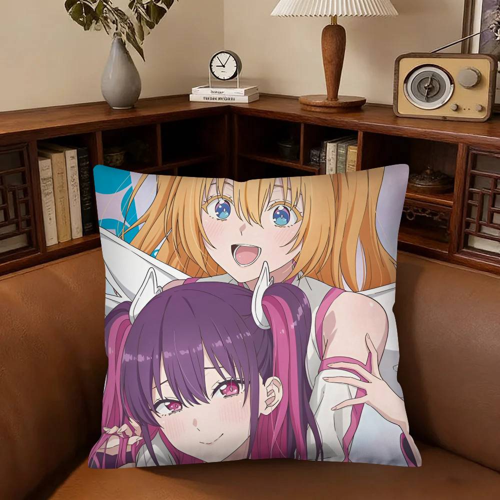 Anime Dimensional Seduction Pillow Case Fashion Square Pillowcase Bedroom Sofa Room Ins Decoration Leisure