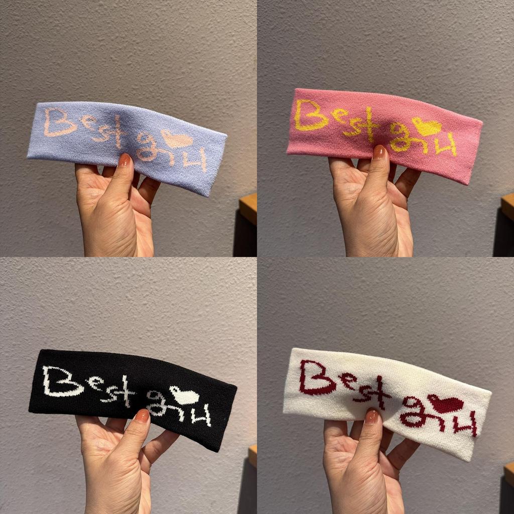 Корейский стиль Буквенная повязка на голову с эластичной резинкой для девочек и мальчиков Летний модный аксессуар