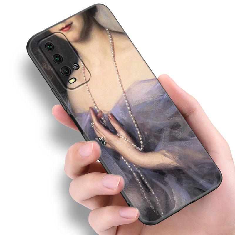 Чехол для телефона Renaissance Art Painting для Xiaomi Redmi Note 5 6 9T K20 K40 K50 Pro 7A 8A 9A 9C 9i 10A 10C A1 S2 TPU черный чехол