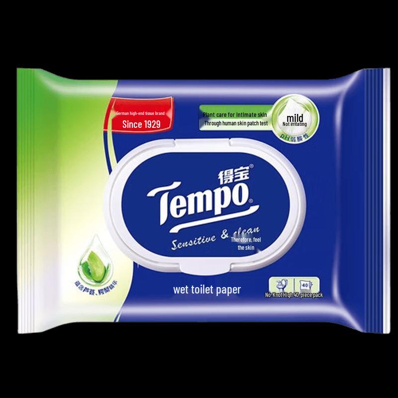 Tempo Pure Water Wet Toilet Wipes