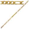 [G1276] - Позолоченная цепочка-панцирь 'Identity' figaro - 18 см 4 мм