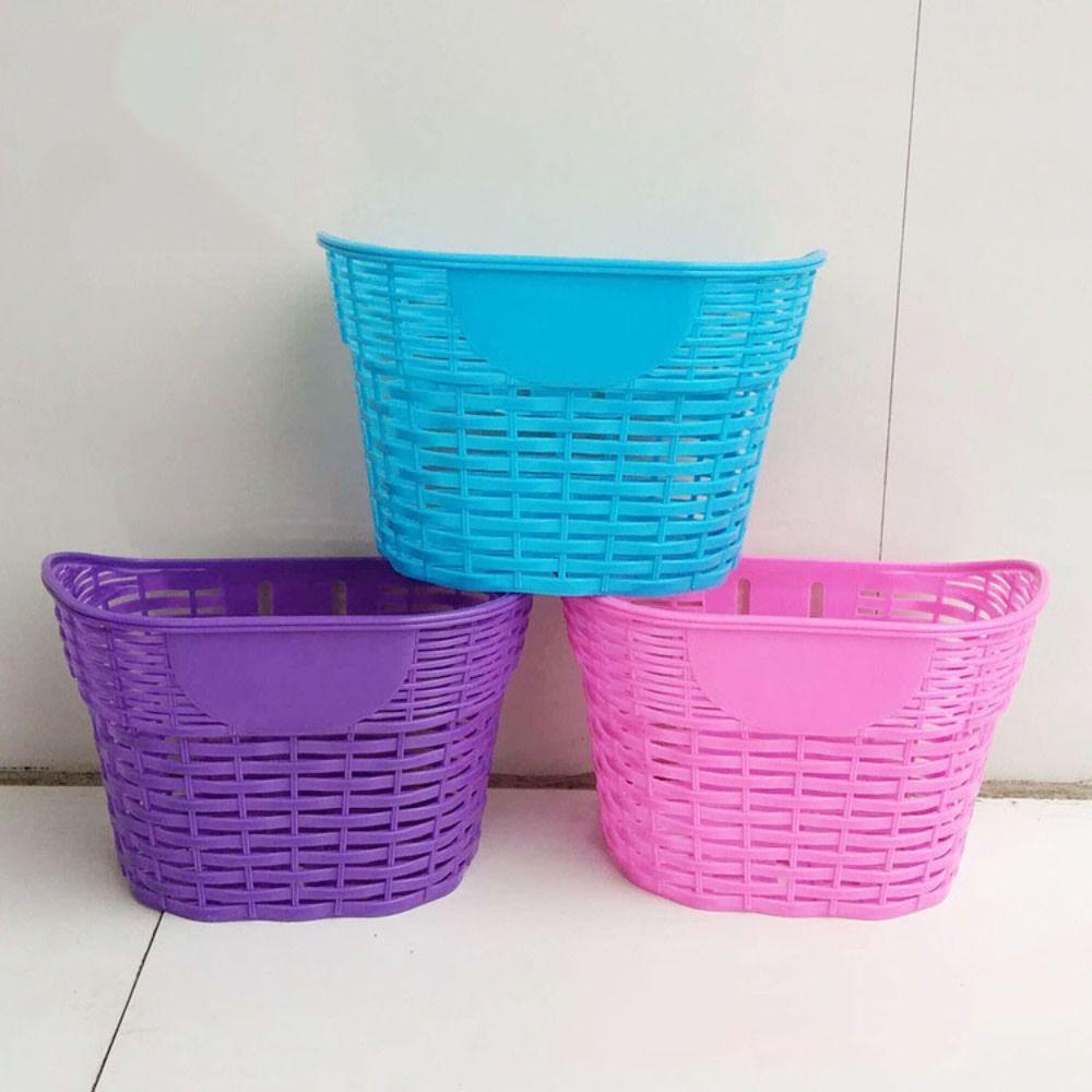 Многоцветный 12-20 дюймов велосипедный багажник пластиковый студенческий передняя корзина задние велосипедные аксессуары