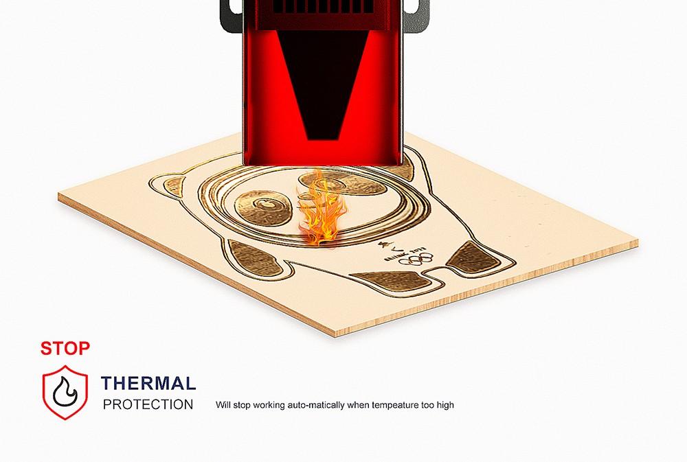 Refurbished:  LONGER RAY5 10W Laser Engraver, 0.06x0.06mm Laser Spot, Touch Screen, Offline Carving, 32-Bit Chipset, WiFi Connection