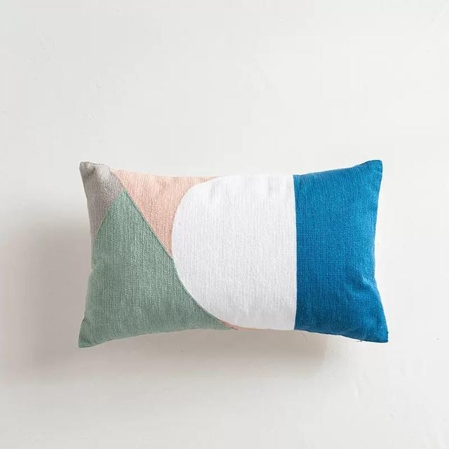 Embroidered Cushion Cover Throw Pillow Case Decorative Geometry Pillowcase For Bed Living Room Car Chair Sofa Decor