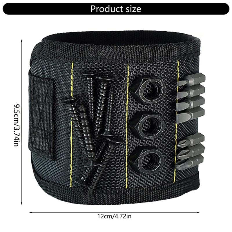 Магнитный браслет с сильными магнитами удерживает винты сверло поддержка запястья гаджет держатели инструментов электрика ремни