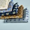 Men's Jacquard Pocket Square - 23cm, Large, Business/Formal, Foldable, New 2025 In Stock