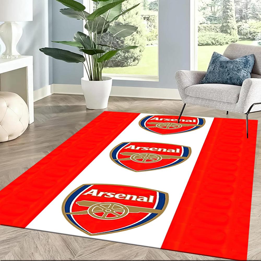 Arsenal Area Rug Design for Decorate room Foyer Playrooms Dining Room Antislip Carpet Anime Office Decor Perfect Gift for Women/Men