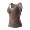 Women's 7A Antibacterial Thermal Shaping Vest with Chest Pad - Autumn/Winter Warmth