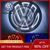 CJOZW1 Emblems For VW Volkswagen Car Sticker 11cm 5D Logo Light LED Rear Badge Front Grille Light For VW CC Bora Golf Jetta POLO MAGOT