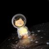 Night Light Nice-looking High Simulated Resin Lovely Cat Astronaut Desk Lamp for Office