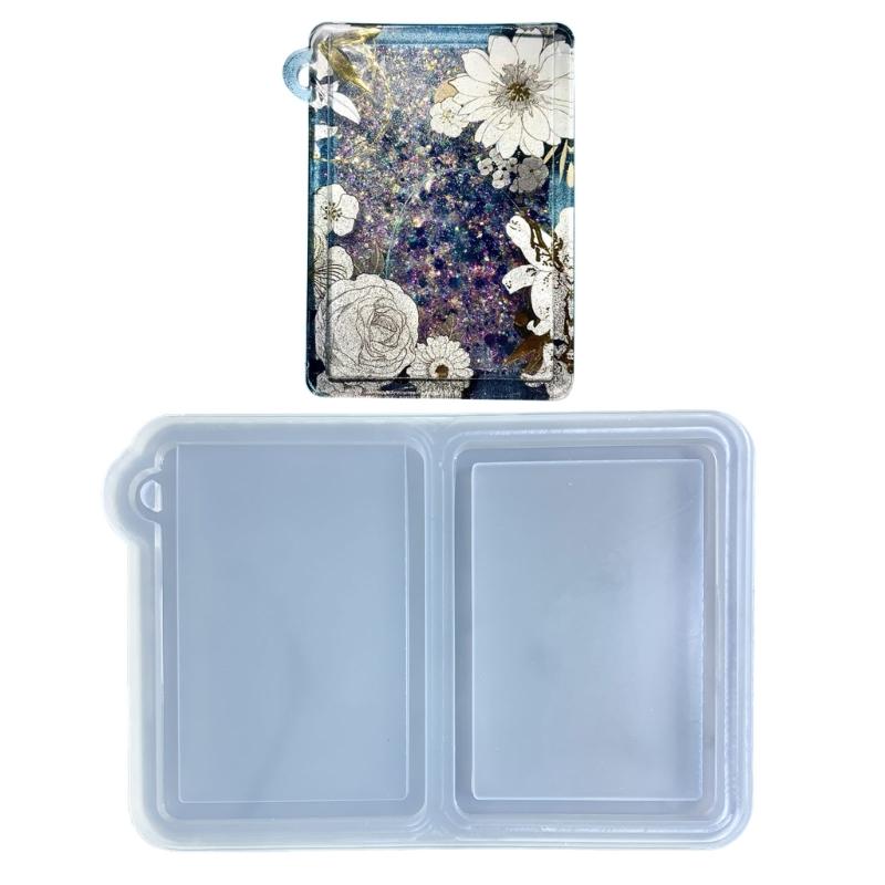 Resin Shaker Mold Quicksand Photo Frame Casting Epoxy Resin Mold Resin Jewelry Molds for Pendant Decoration Crafts