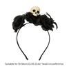 Halloween Rose Headband Dark Spiders Hair Clip Cosplay Party Headwear Hair Hoop Dress Up Party for Masquerade
