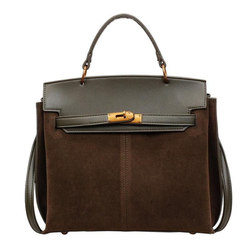 2025 Ретро Матовая Сумка Kelly-Style Ручная и Через плечо для Женщин - Мода Осень/Зима