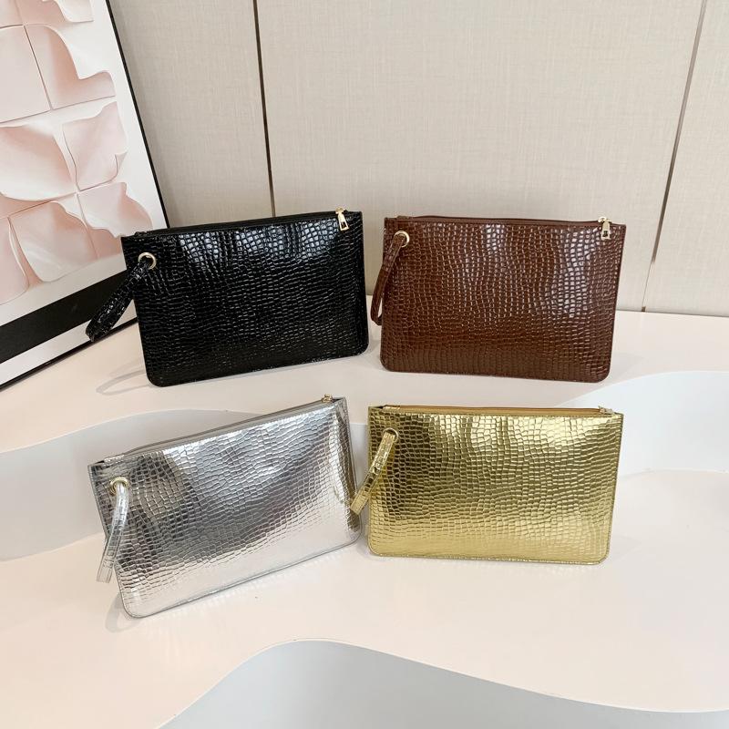 Large Capacity Fashionable New Korean Version Lightweight and Fashionable Texture Simple Summer Solid Color Change Envelope Clutch