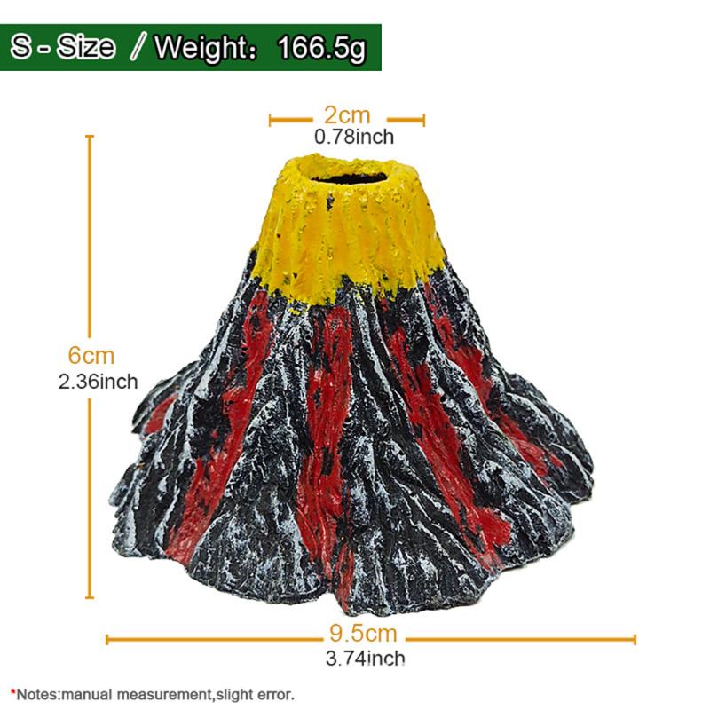 Искусственный вулкан, украшения, кислородный насос, воздушный барботер, каменный комплект, имитация аквариума, аквариума