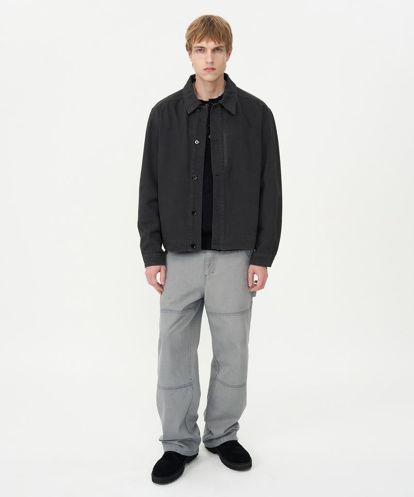 INSILENCE Carpenter Denim Pants Grey