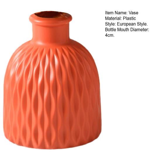 Ваза для цветов, небьющаяся, европейский стиль, однотонная, современная, круглая, открывающаяся, настольное украшение