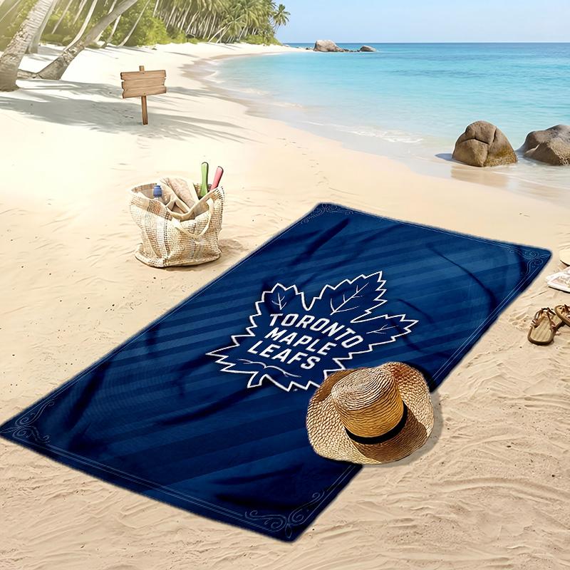 Toronto Maple Leafs Print Beach Towel Soft Portable Quick?dry Towel For Pool Summer Vacation Outdoor Sport