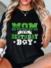 Mom Of The Birthday Boy Soccer T-shirt