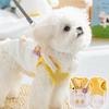 Забавный гусь карманный тяговый жилет маленькая собака тедди бигбер мультяшный велосипеды одежда для питомцев одежда для собак