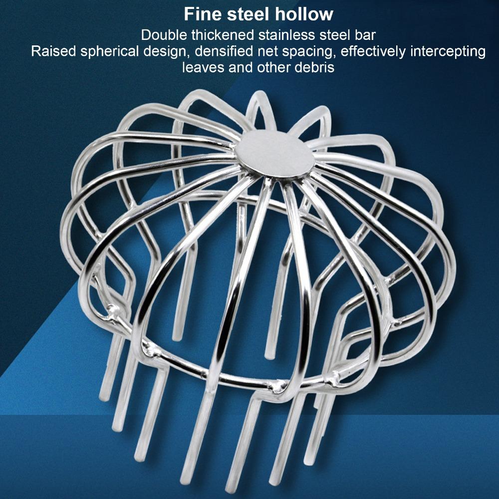 Round Line Cap Gutter Guard Strainer 304 Stainless Steel Floor Drain Net Roof Drain Cover Garden