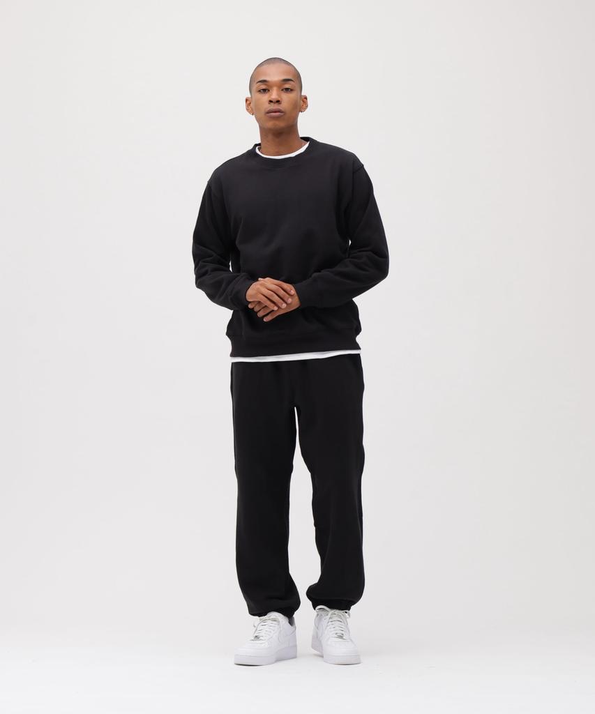 AVIREX CREW NECK L/S SWEAT 783-3932002 men's M black