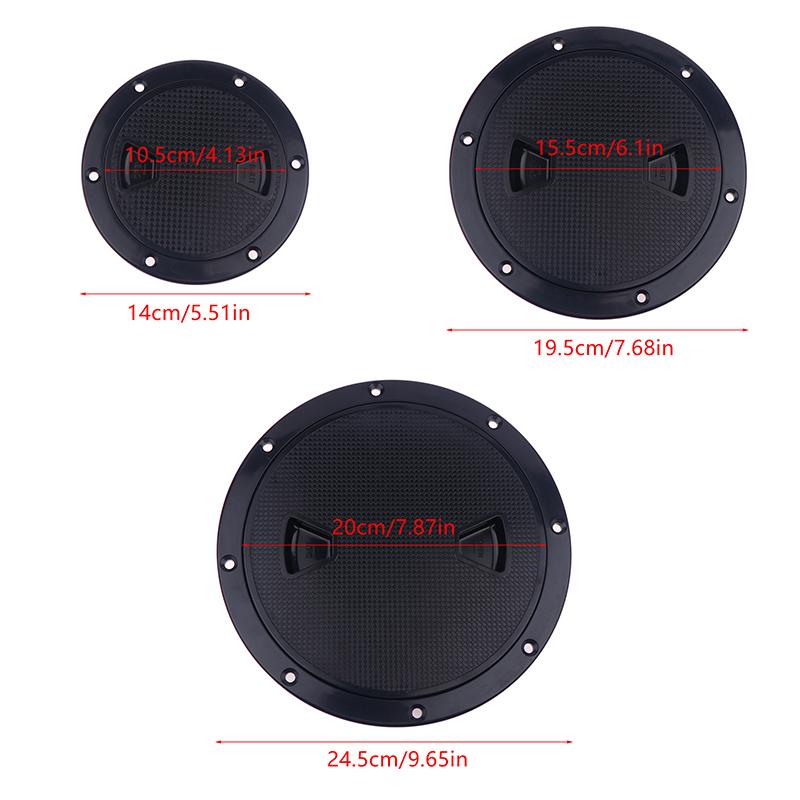 Круглые инспекционные люки из АБС-пластика с противоскользящей поверхностью, крышка люка для доступа с выкручивающимся винтом 4'' 6'' 8'' со съемной крышкой для каяков, яхт