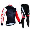 2023 Pro Winter Thermal Fleece Cycling Jersey Sets Long Sleeve Bicycle Clothing MTB Bike Wear Maillot Ropa Ciclismo Cycling Suit