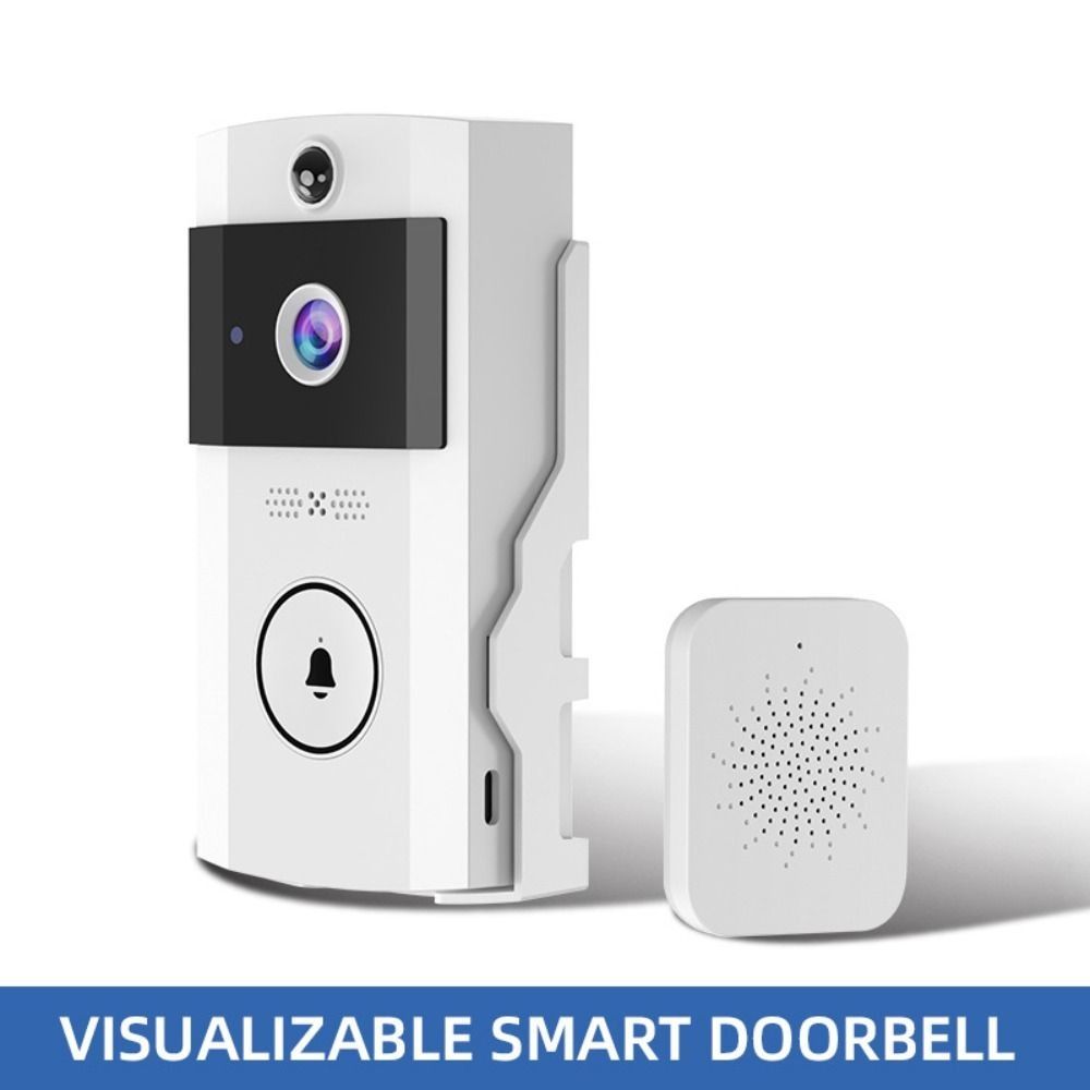 Waterproof Visual Intercom Doorbell Solar Power Front Door Camera Durable Video Doorbell  Household
